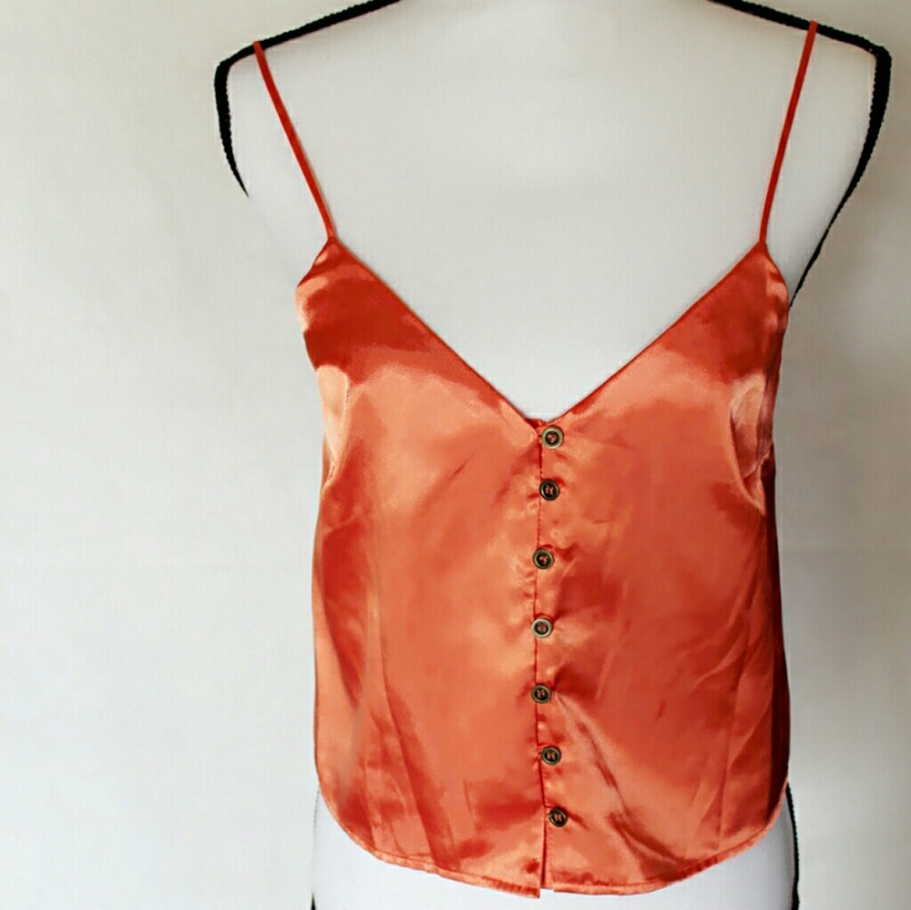 Mimi Chica Coral Orange Chemise S